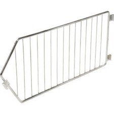 Nexel Chrome Divider for Wire Dump Bin 20""D X 9""H  Industrial 832144