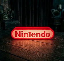 Nintendo Logo Lamp – Retro Gaming table lamp LED light box