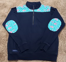 Simply Southern Women's Size XS Navy Blue 1/4 Zip Mock Neck Sweatshirt