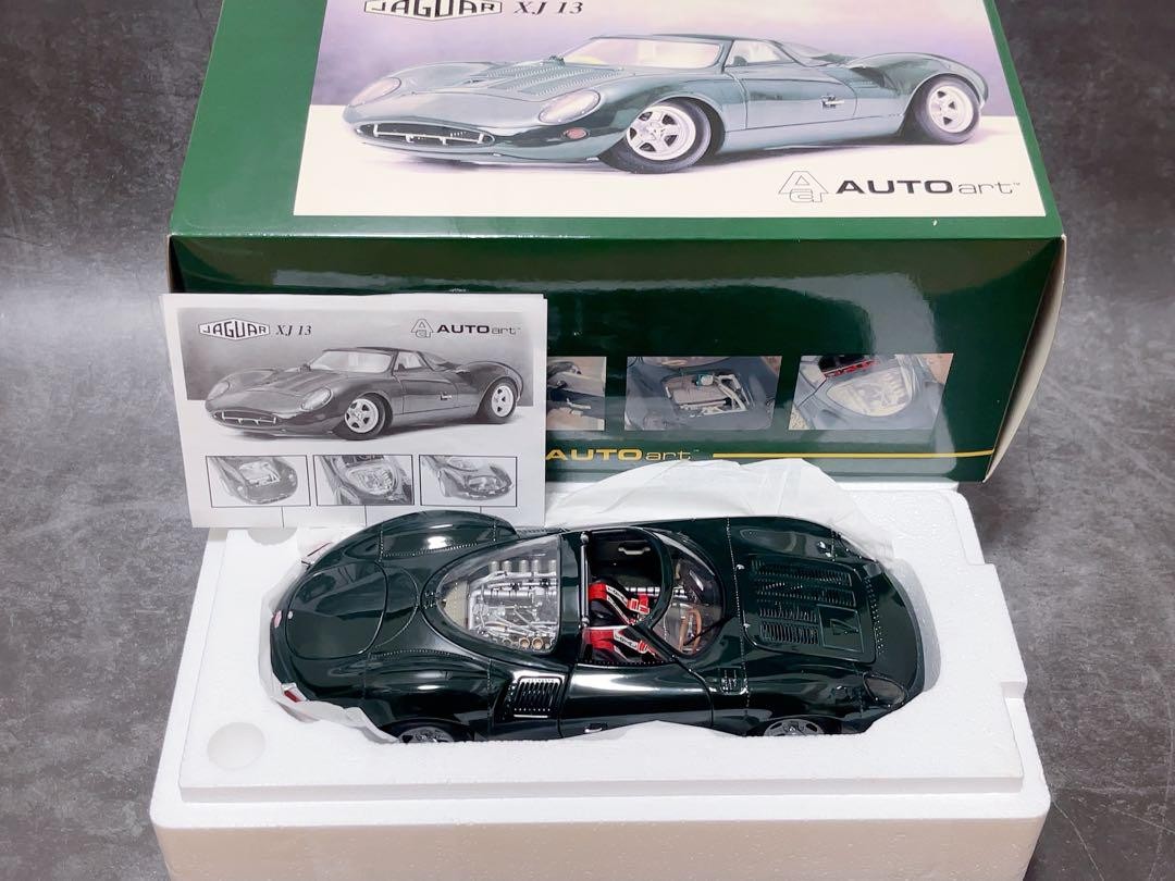 ミニカー JAGUAR  XJ13  1/18  Model Car 1/18 Jaguar XJ13 Spider 1966 Classic (Green) Resin Model Car
