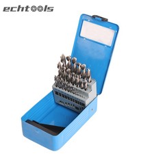 echtools 25 tlg HSS Spiralbohrer Satz 1-13 mm Metallbohrer Set Stahlbohrer