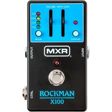 MXR Rockman X100 Analog Tone Processor Effects Pedal Black and Blue