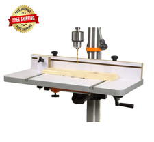 Mesa de taladro de columna con tope ajustable...