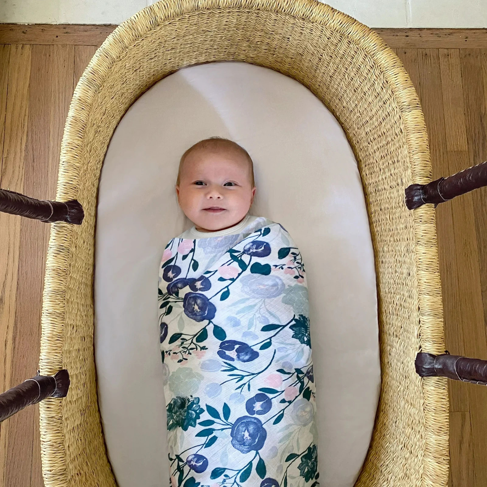 aden + anais 5 Pc Crib Bedding Changing Sleepsack Blanket Set Flowers Bloom