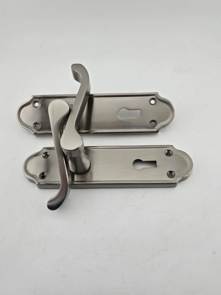 Frelan Jedo Lever on Plate Door Handles Satin Nickel  - Image 2 of 4