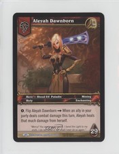2007 World of Warcraft TCG: Through the Dark Portal Oversize Aleyah Dawnborn #10