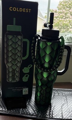   FLASH SALE  46oz GREEN DRAGON Bottle $150. w/ Black Mini Backpack