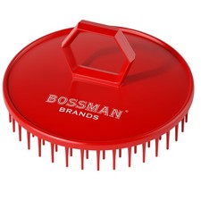 Bossman Scalp Massager Shampoo Brush 3 inch, Red Scalp Exfoliator Brush...