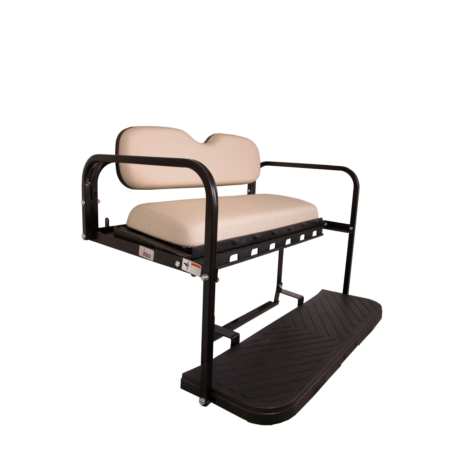 GTW MACH3 Complete Rear Flip Seat for EZGO RXV Golf Cart (2008-Up) -Oyster White