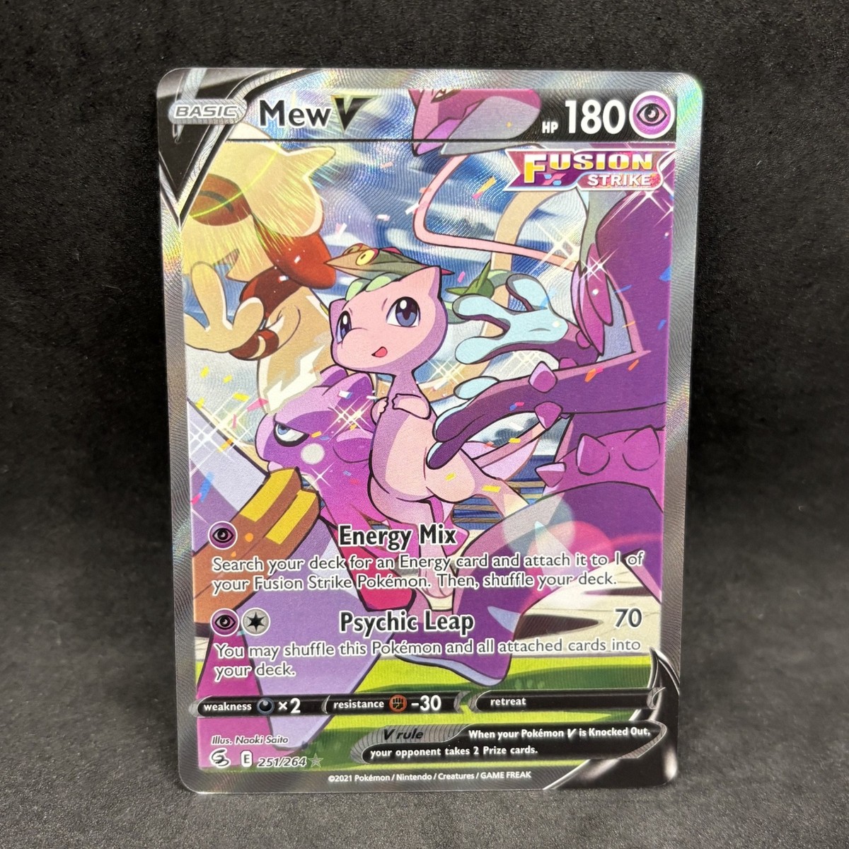 Pokemon TCG - Mew V 251/264 Alternate Full Art - SWSH Fusion