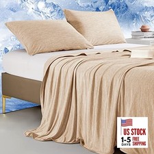 Cooling Blanket for Hot Sleepers King Size, Arc-Chill King 90" X 108" Beige