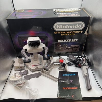 NES Nintendo Deluxe Set with ROB the Robot And Zapper MINT Open Box Tested READ