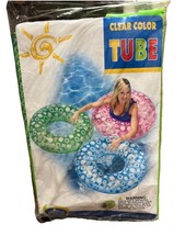 Intex The Wet Set Vinyl Green Transparent 36 inch Tube Swim Float NEW Sealed