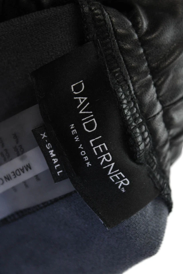 Calça jogger David Lerner unissex cropped preta cordão tamanho XS - Imagem 4 de 4