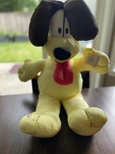 Vintage Nylon Sitting Odie The Dog Plush, PAWS, 27 , Garfield the Cat Cartoon