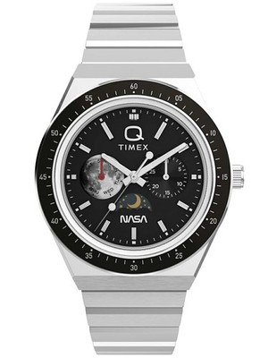 Timex x NASA Q Timex Apollo 17 Sun & Moon Dial Stainless Steel R8041025