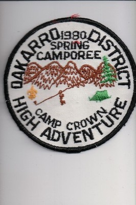 1980 Oakarro District Spring Camporee Camp Crown patch