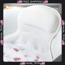 Bath Pillow Support Head Neck Back Relaxation Spa Accessory