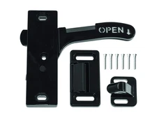 E285 Right Hand Screen Door Latch and Handle Kit Entry Door Hardware Black