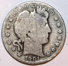 1901-P Barber Half Dollar - AG/Good - #0225DAC