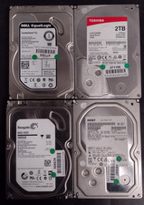 Mixed Brand-3.5"-SATA-HDD-1TB, 2TB, 3TB, 4TB