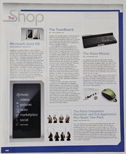 Microsoft Zune HD Star Wars Force Unleashed Mini Busts Magazine Print Ad 2009