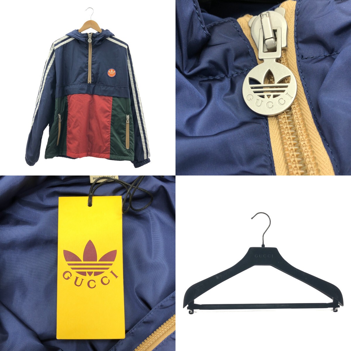 GUCCI adidas Adidas Trefoil Logo Zip Parachute Pullover thumbnail 8