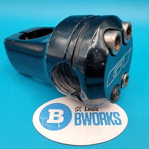 Mid School 90's GT Piston Stem 1 1/8" Threadless Front Load 4 Bolt Black   j20