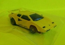 TYCO NOS NEW HO SLOT LIME YELLOW LAMBORGHINI NOS MINT NEVER USED ORIG SETCAR