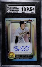 2024 Topps Finest Autograph Bryan Reynolds Cup Gold Refractor #FA-BR /50 SGC 9.5