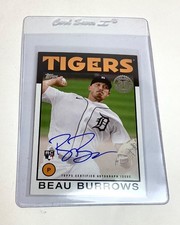 2021 TOPPS Series 1 Beau Burrows 86A-BBU RC Auto 1986 TOPPS 35th Anniversary
