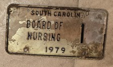 1979 South Carolina license plate Board of Nu...