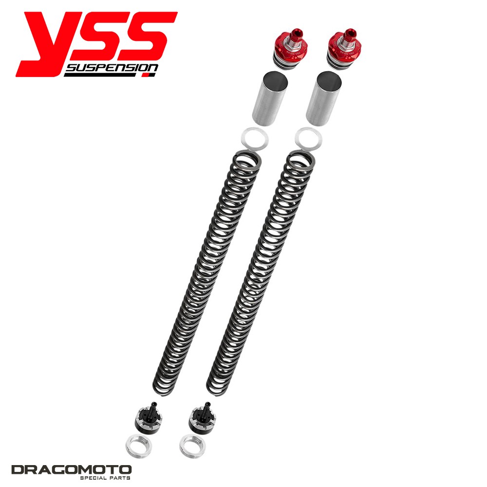 Kit fourche KAWASAKI EX 300 avec valves d'émulsion YSS Y-FCC32 pour un freinage stable