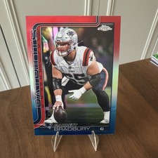 🪶2025 Topps Chrome Chase Red White And Blue Garrett Bradbury