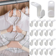 100PCS Clothes Hanger Connector Hooks Cascading Extender Clips for Closet