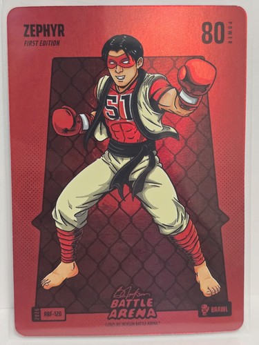 2026 Bo Jackson Battle Arena Zephyr Brawl Red Battlefoil JUNG HOO LEE #RBF-120