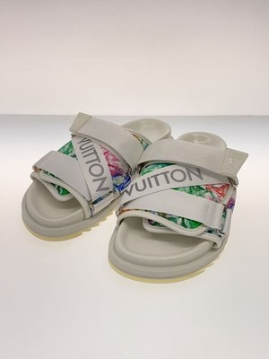 LOUIS VUITTON Honolulu Line Mules Sandals White Multicolor UK 5 / US 6 / EU 39