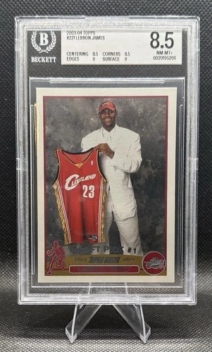 LeBRON JAMES ~ 2003-04 Topps ROOKIE #221🔥BGS 8.5 NM/MT+
