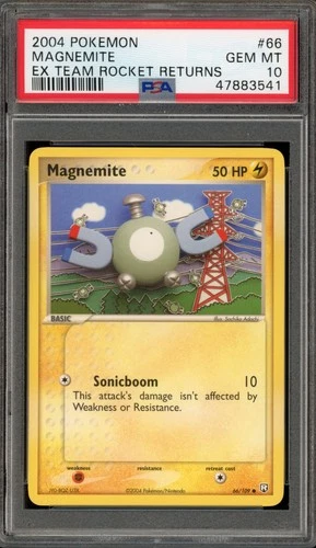 Pokemon Magnemite EX Team Rocket Returns #66 PSA 10 Gem Mint