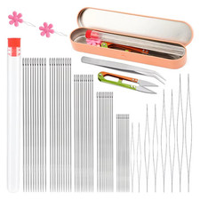 Beading Needles Set Long Straight Big Eye Needles for Jewelry Making