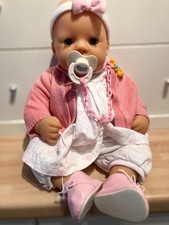 🦋 BEAUTIFUL VINTAGE ZAPF 2000 DOLL 🦋 BABY CHOU CHOU DUMMY CHAIN, CLOTHES SHOES