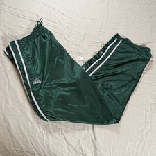 Vintage 1999 Adidas Popper Track Pants Green ...