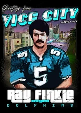 Ray Finkle Vice City Downtown Custom Trading Card - Dolphins Ace Ventura 