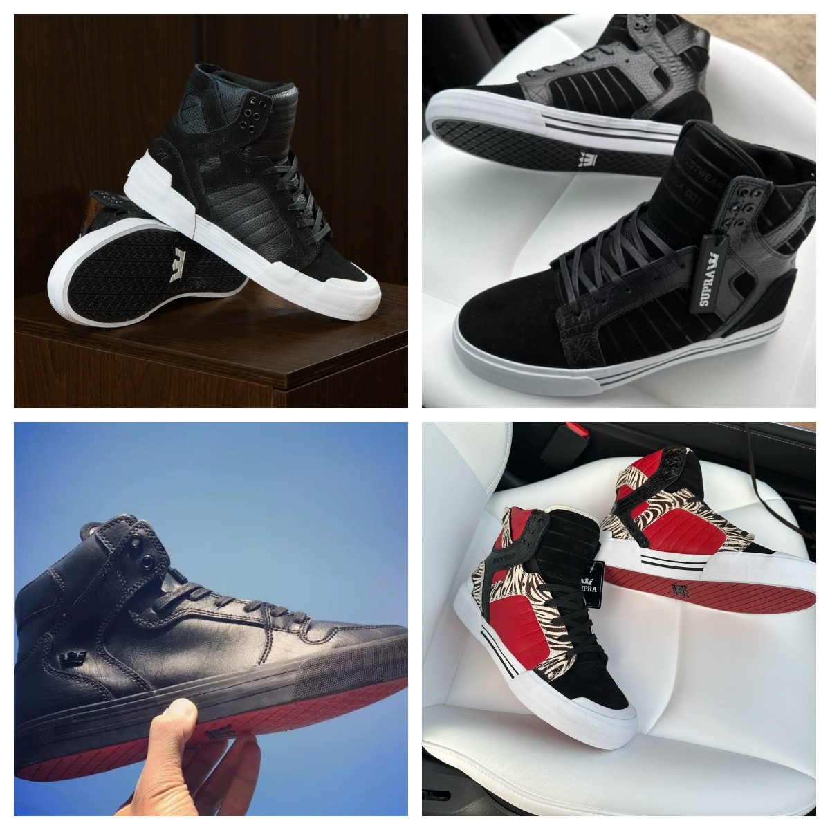 Buy NEW Men's Vaider Skate shoe High Top west coast black with red