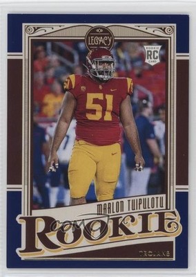 2021 Panini Legacy Rookies Blue /50 Marlon Tuipulotu #200 Rookie RC tj1