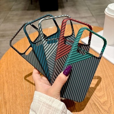For Xiaomi 17 Pro Max /17 Pro Carbon Fiber Texture PC Protective Back Phone Case