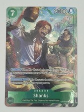 One Piece Shanks OP14-027 Alt Art R The Azure Sea's Seven English NM