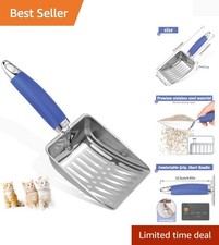 Cat Litter Scoop -Stainless Steel Metal Cat Litter Scoop-Sturdy Mesh Scooper ...