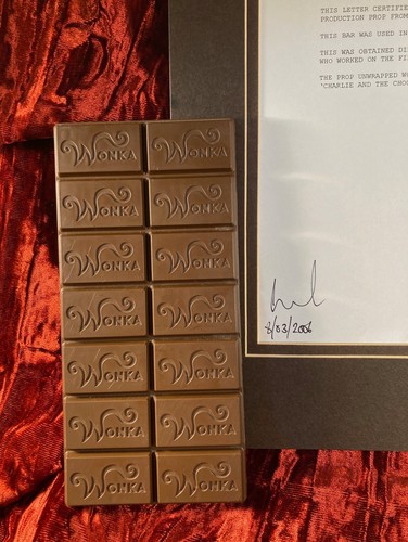 WONKA BAR Unwrapped, COA Charlie and the Chocolate Factory Screen-used ...