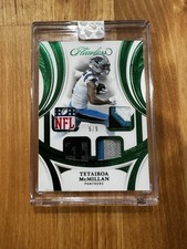 Panini Flawless Tetairoa McMillan Rookie Showcase PANTHERS 5/5 BOOKEND 🔥 SHIELD
